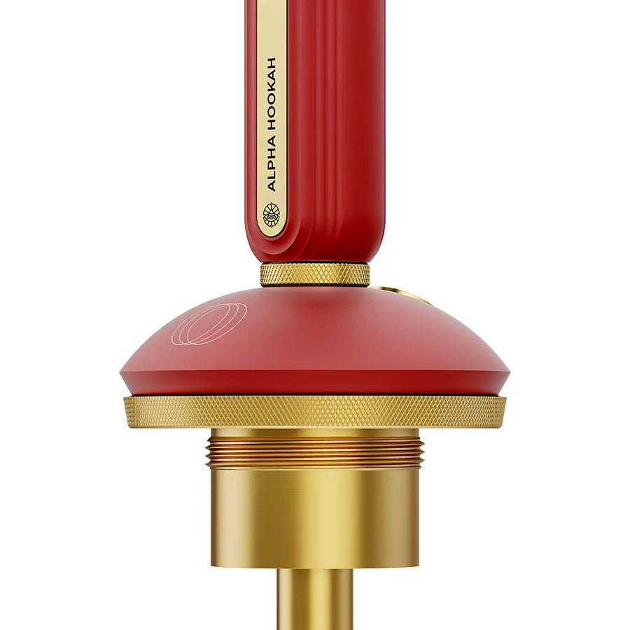 Alpha Hookah Echo Russian Hookah - Gold Ruby Red - Russian Hookah Sets | Nargile Malzemesi - image 3