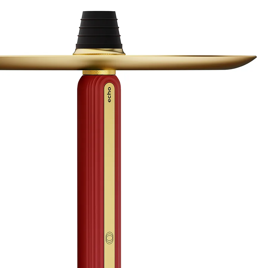 Alpha Hookah Echo Russian Hookah - Gold Ruby Red - Russian Hookah Sets | Nargile Malzemesi - image 2