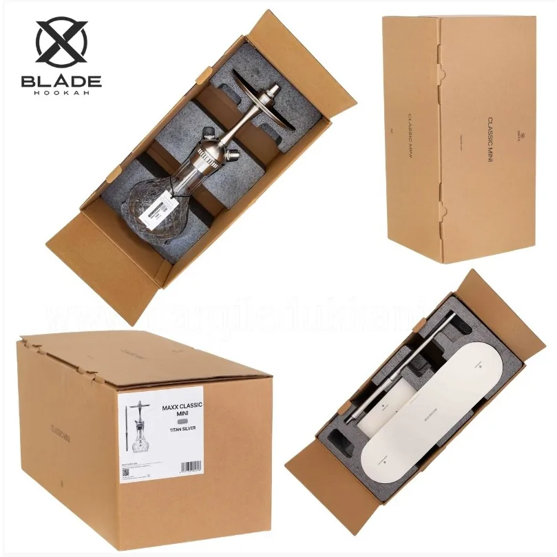 شيشة روسية Maxx Royal Classic Mini كاملة - فضي - أطقم شيشة روسية | Nargile Malzemesi - الصورة 3