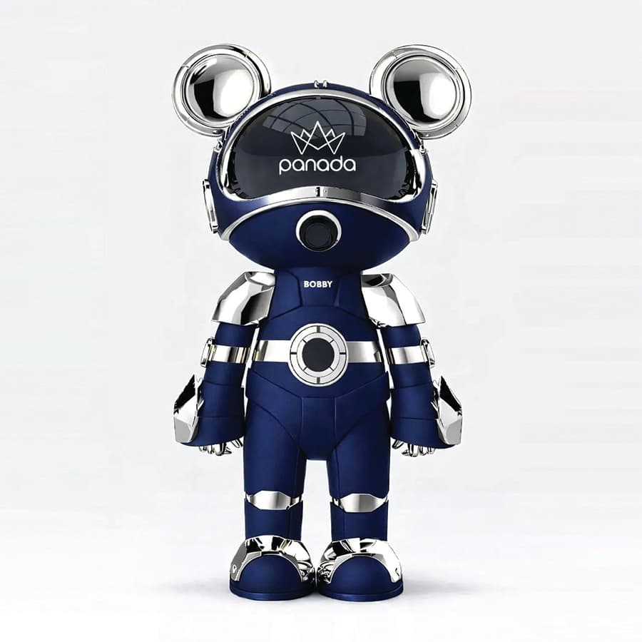Bobby Robot Nargile Takımı Blue - Silver - Masaüstü Nargile Takımları | Nargile Malzemesi