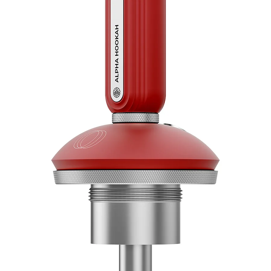 Alpha Hookah Echo Russian Hookah - Silver Ruby Red - Russian Hookah Sets | Nargile Malzemesi - image 2
