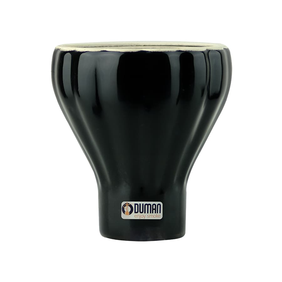 Oduman Cappadocia Ceramic Phunnel Bowl - Black - Hookah Bowls | Nargile Malzemesi