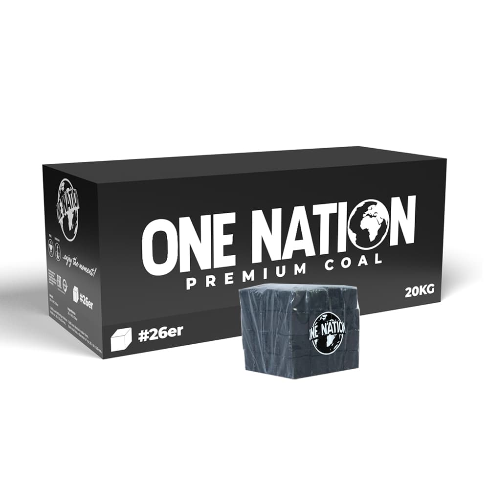 One Nation 26 er Nargile Kömürü 20 Kg (kutusuz) - Hookah Charcoal | Nargile Malzemesi