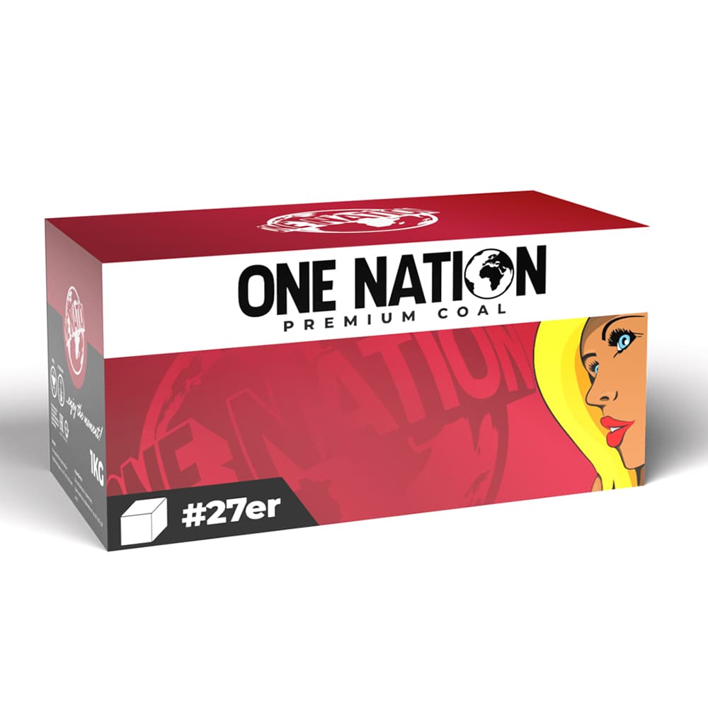 One Nation 27 er Nargile Kömürü - Kömürler | Nargile Malzemesi