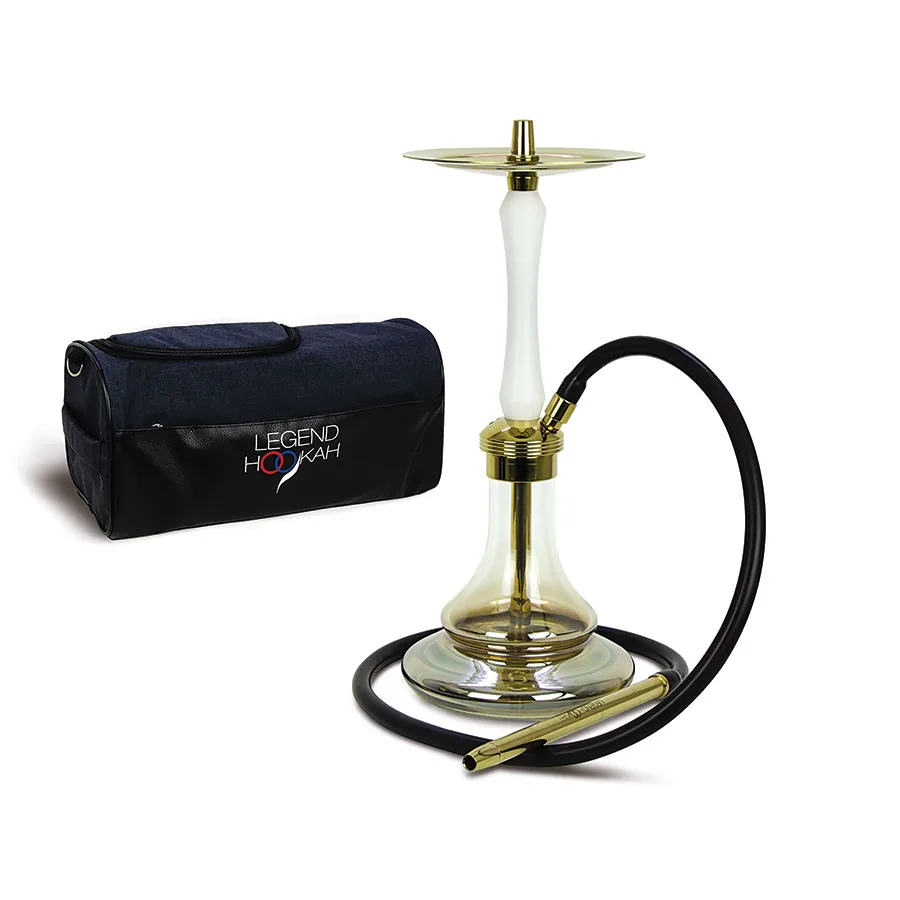 شيشة ستانلس ستيل كاملة مع حقيبة Legend Hookah LH014 GBY - شيشة Legend | Nargile Malzemesi