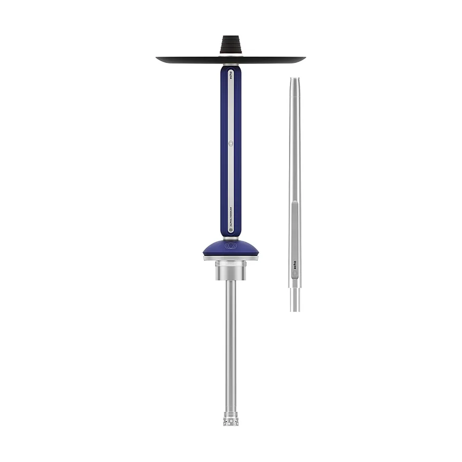 شيشة Alpha Hookah Echo روسية كاملة – Silver Sapphire Blue - أطقم شيشة روسية | Nargile Malzemesi