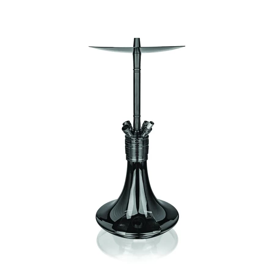 شيشة Steamulation Ultimate Black Gloss Gen 3 كاملة ستانلس ستيل - أسود - أطقم شيشة Steamulation | Nargile Malzemesi