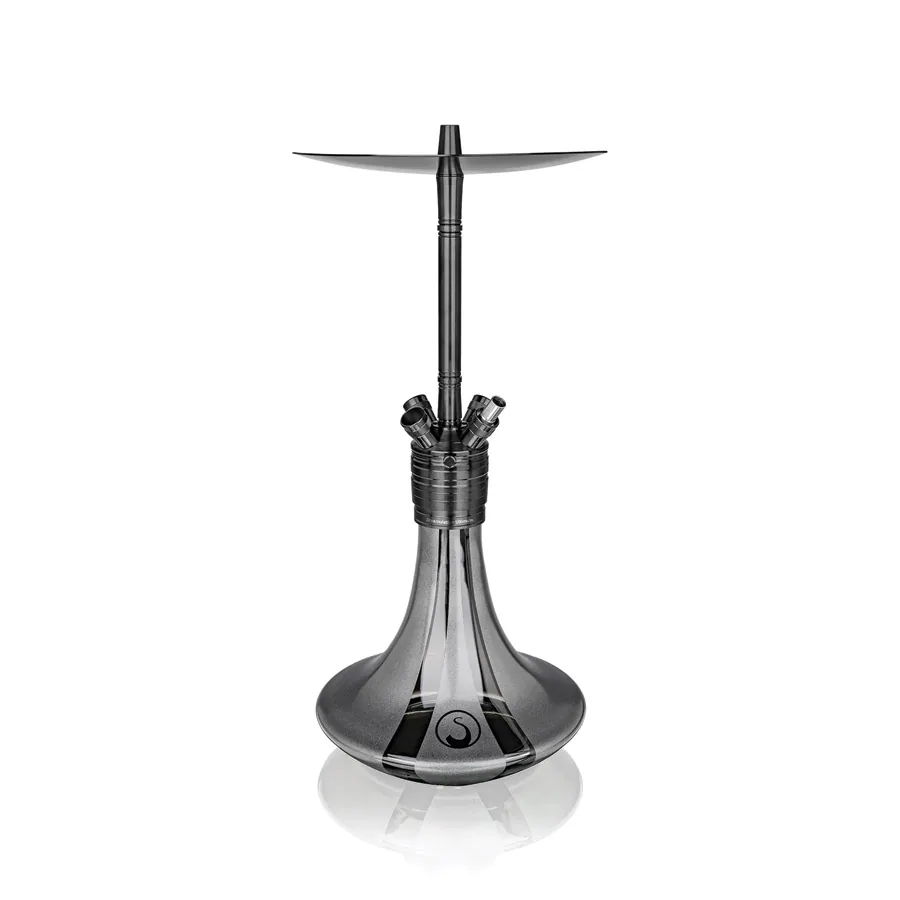 شيشة Steamulation Ultimate Gen 3 Black Gloss كاملة - Graphite Metallic - أطقم شيشة Steamulation | Nargile Malzemesi